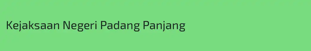 Kejaksaan Negeri Padang Panjang